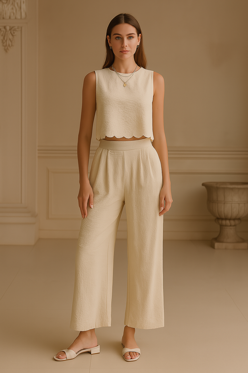 Chic Olive Breeze Linen Co-Ord Set