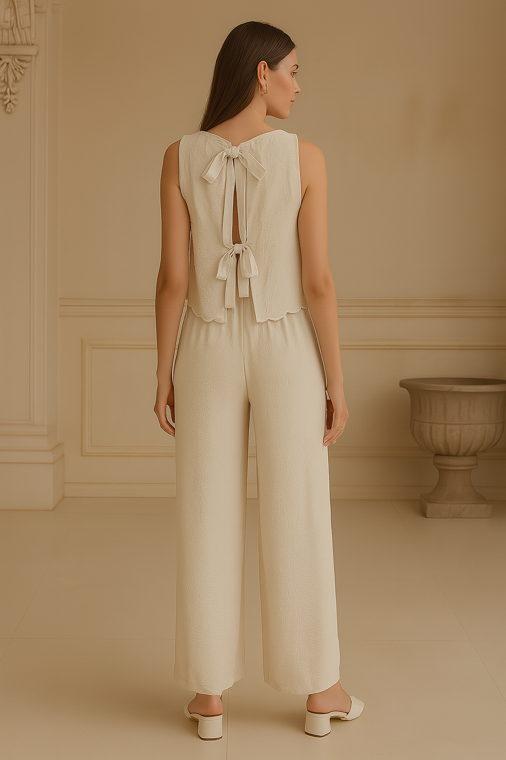 Chic Olive Breeze Linen Co-Ord Set