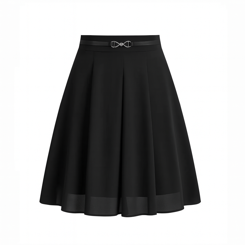 Classic Elegance A-Line Chiffon Skirt