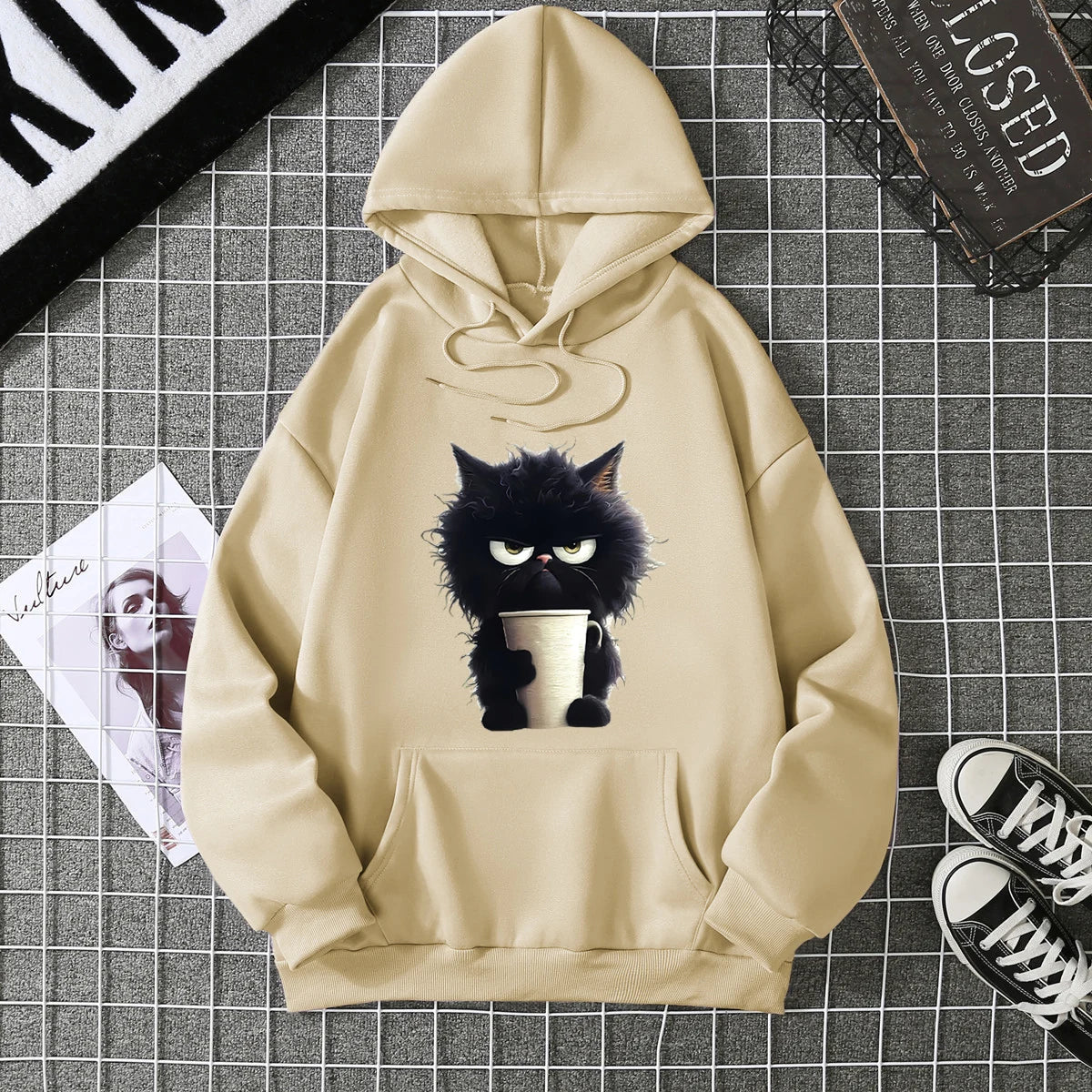 Grumpy Cat Latte Hoodie – Cozy Attitude Edition